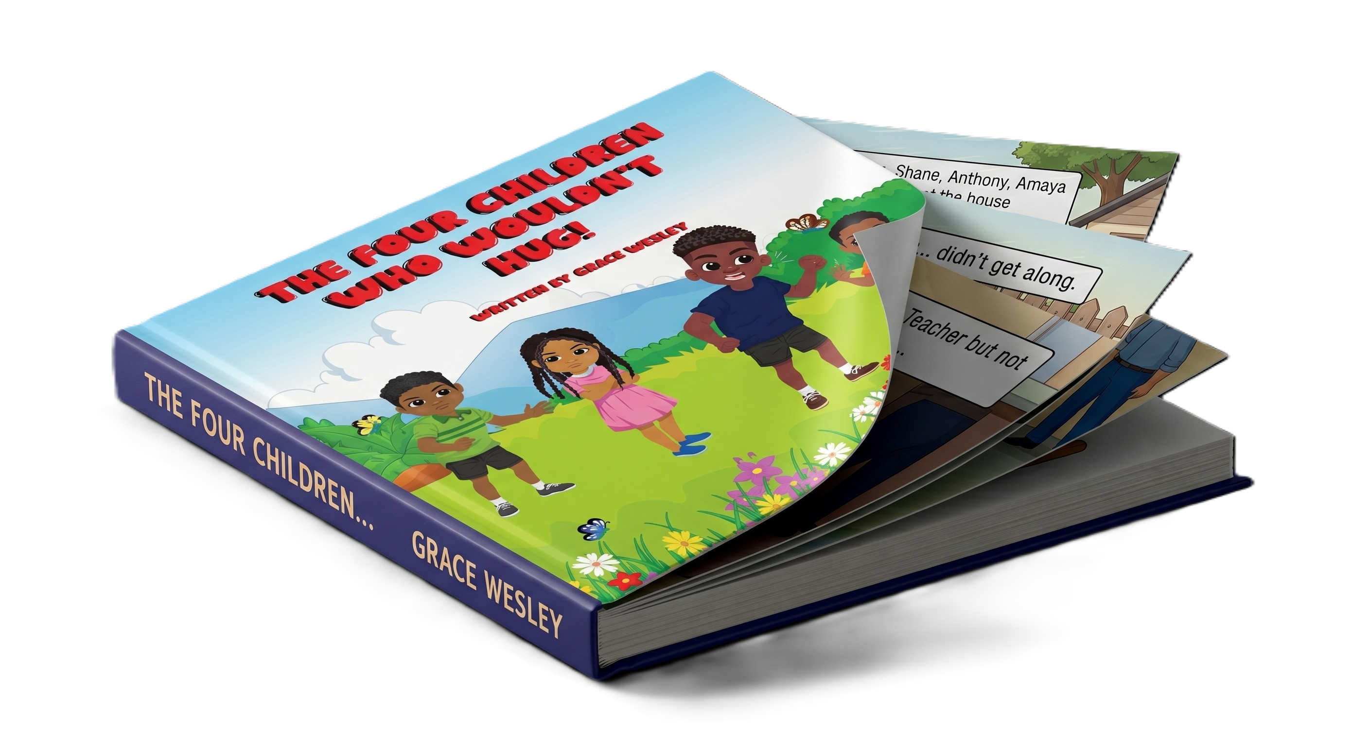 The Four Children Who Wouldn't Hug – Book Mockup
